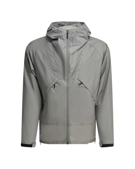 Goldwin Gray Hooded Zip-Up Jacket for men