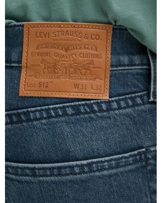 Levi's Blue 512 Five-Pocket Jeans for men