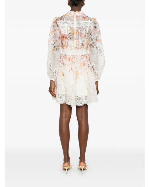 Zimmermann Natural Luna Lantern Dress