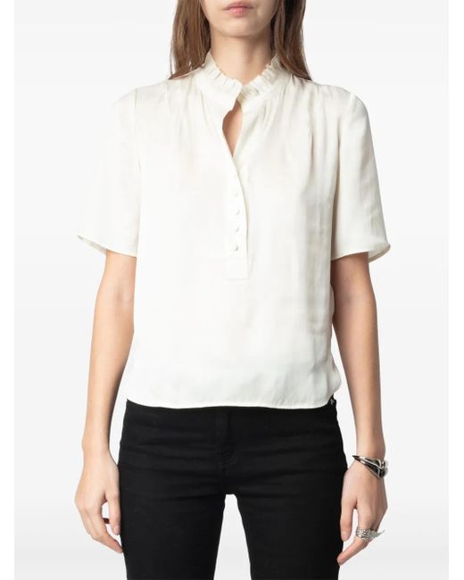 Zadig & Voltaire White Topher Blouse