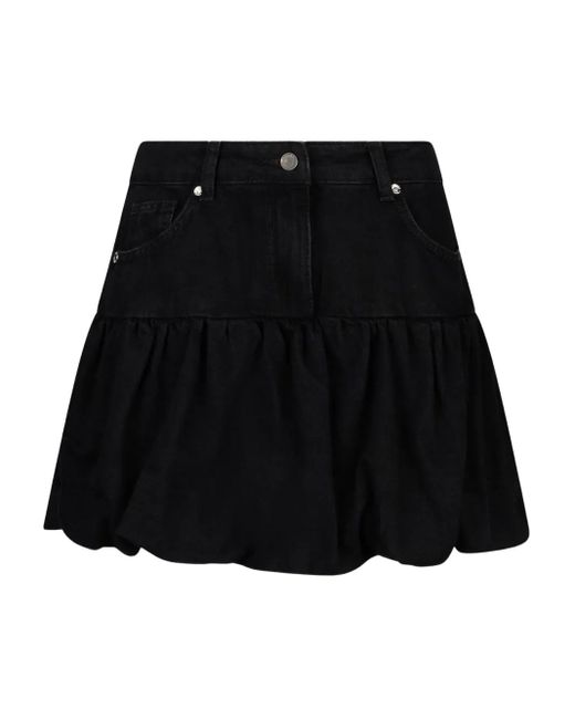 Liu Jo Denim Mini Skirt Black