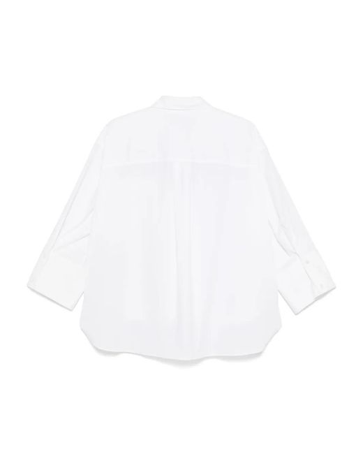 MICHAEL Michael Kors White Solid Poplin Shirt