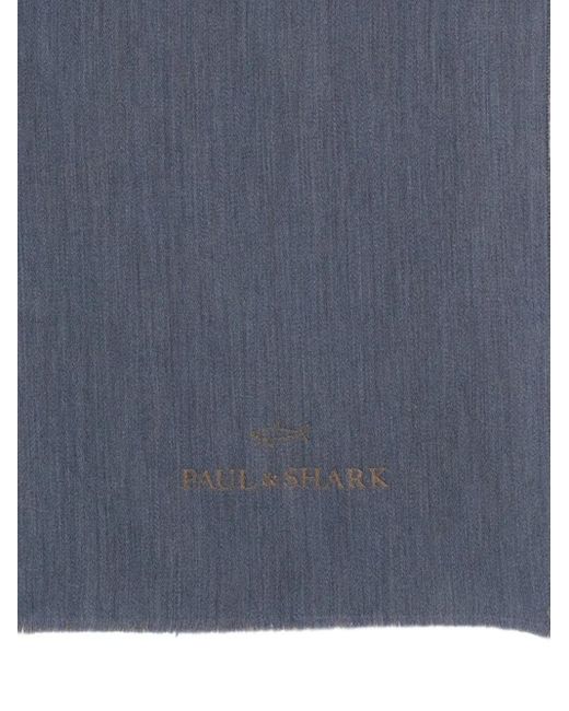 Paul & Shark Gray Two-tone Wool Scarf for men