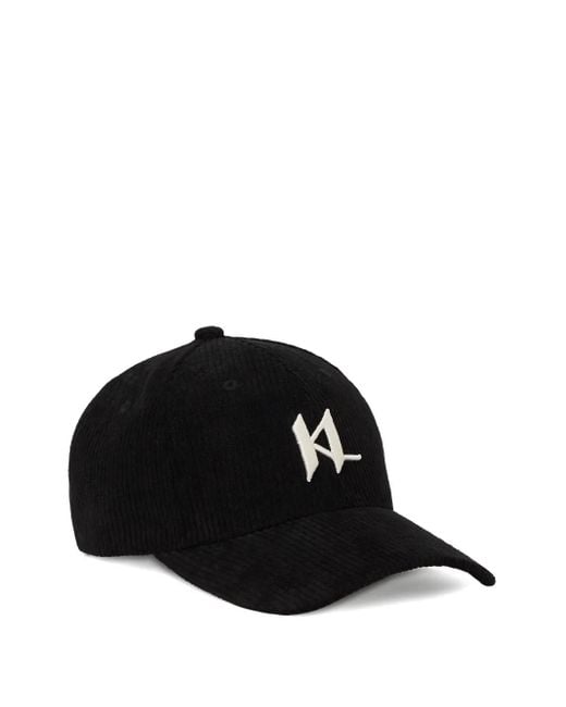 Karl Lagerfeld Baseballkappe aus Cord mit Monogramm in Black für Herren