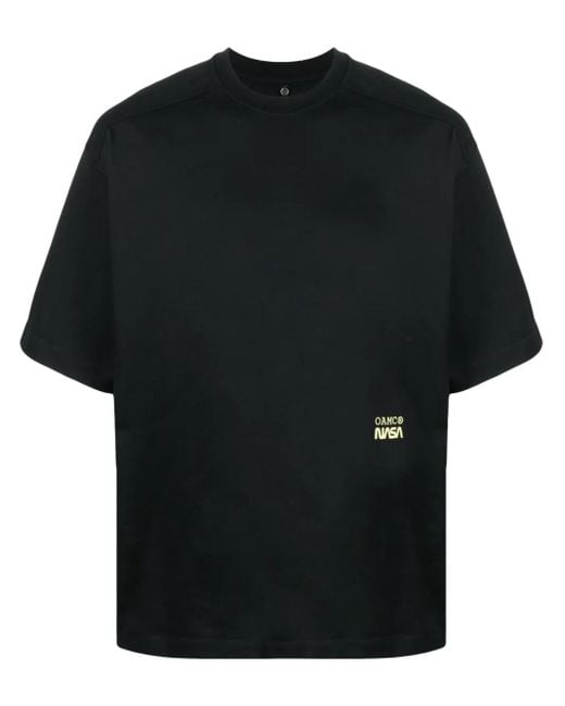 OAMC Black X Nasa Graphic-Print T-Shirt for men