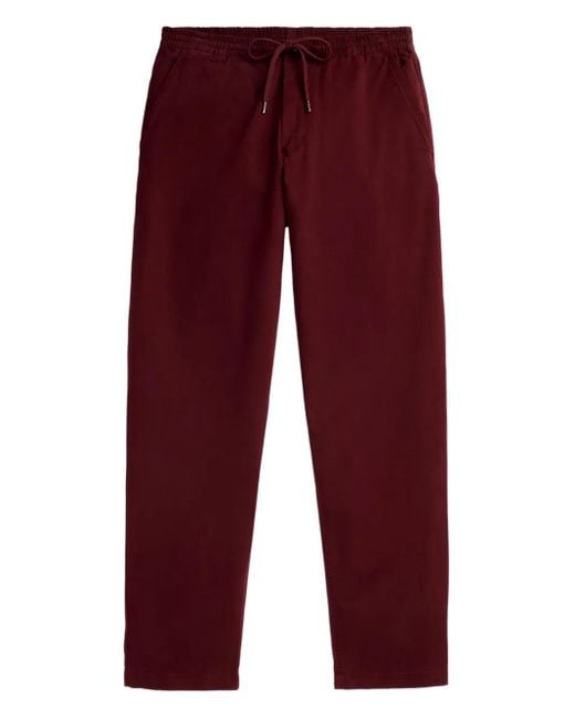 Polo Ralph Lauren Red Drawstring Trousers for men