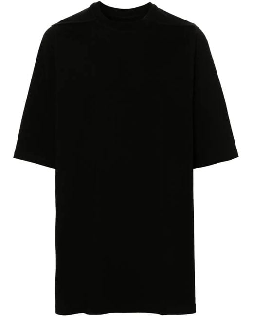 Rick Owens Black Jumbo Organic-Cotton T-Shirt for men
