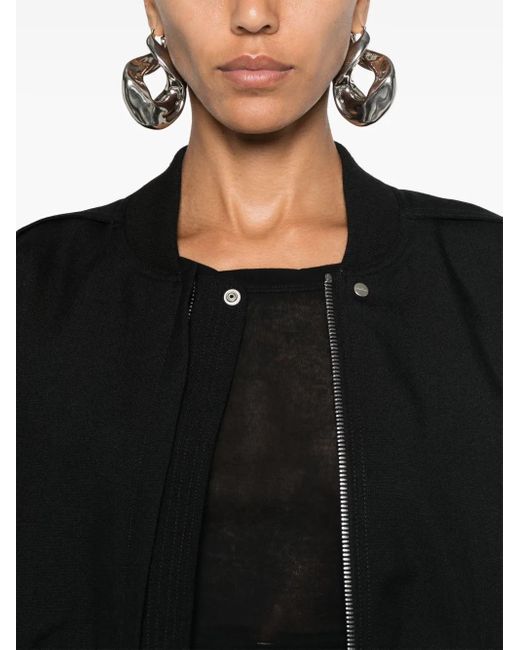 Rick Owens Black Flight Bomber Jacket