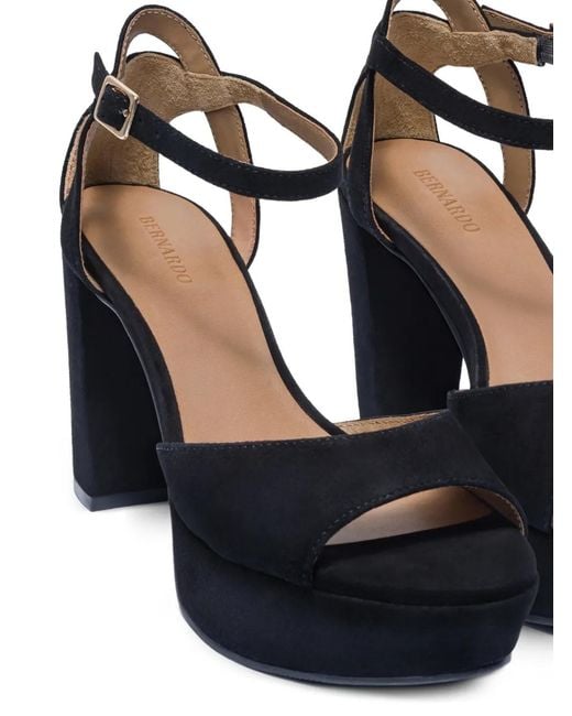 Bernardo White Valeria Platform Heeled Sandals