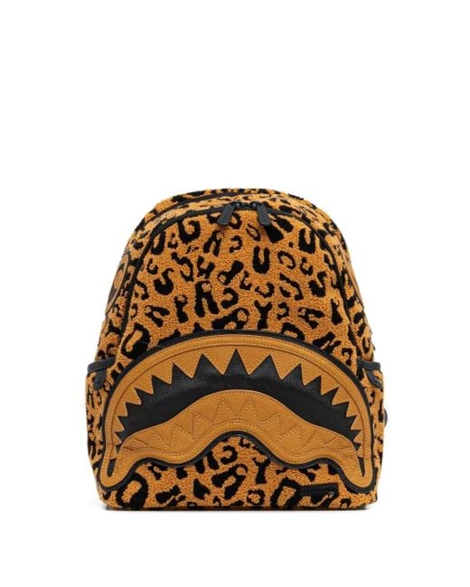 Mochila con estampado de leopardo Sprayground de color Natural