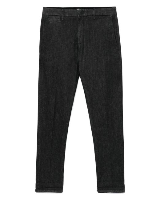Pantalones de algodón stretch Dondup de hombre de color Black