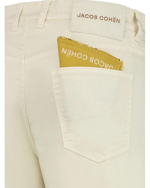 Jacob Cohen Natural Patch-Pocket Shorts for men