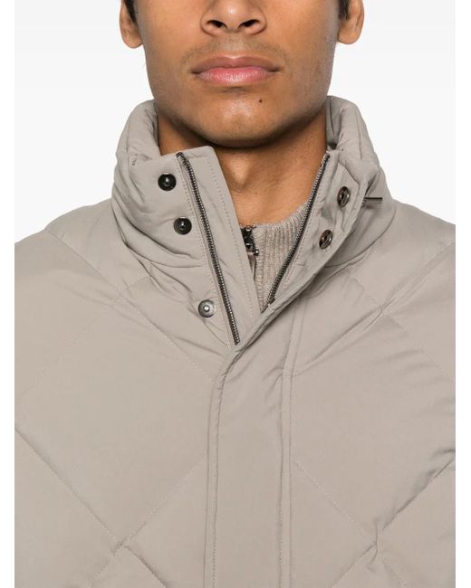 Canali Natural Diamond-Quilted Jacket for men