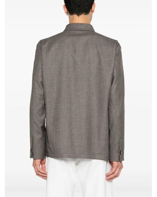 Lardini Gray Houndstooth Jacket for men