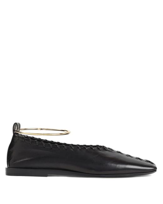 Jil Sander Black Ring Pumps