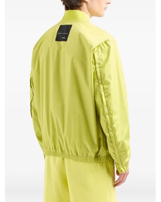 メンズ ARMANI EXCHANGE ジップアップ ボンバージャケット Yellow