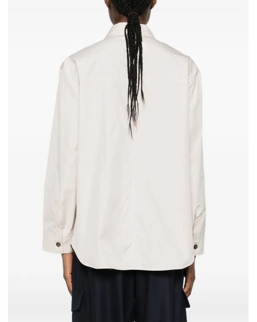 Max Mara White Belli Long-Sleeve Shirt