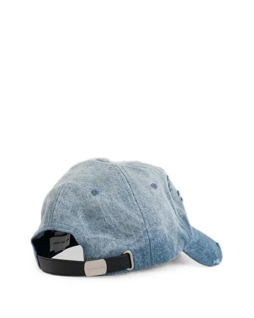 Feng Chen Wang Blue Distressed-Effect Washed Baseball Cap for men