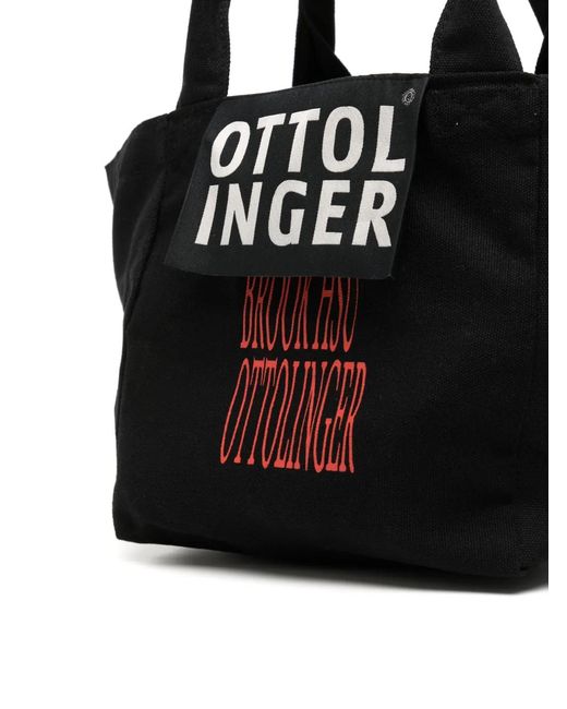 OTTOLINGER Black Graphic-Print Mini Bag