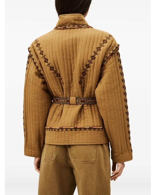 Ba&sh Metallic Embroidered Jacket