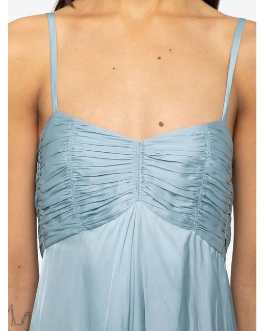 Zadig & Voltaire Blue Rippie Maxi Dress
