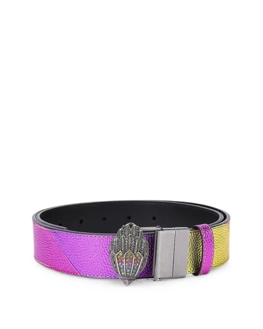 Kurt Geiger Blue Reversible Eagle Belt
