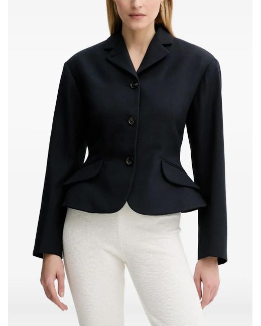 Bally Black Peplum Blouse