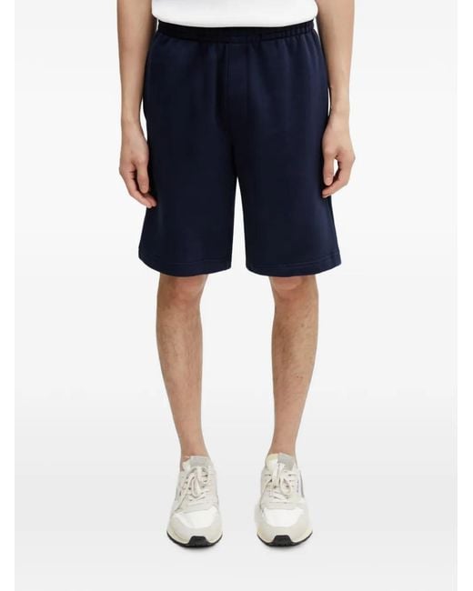 Lacoste Blue Logo-Patch Drawstring Shorts for men