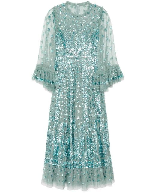 Needle & Thread Blue Glisten Gown
