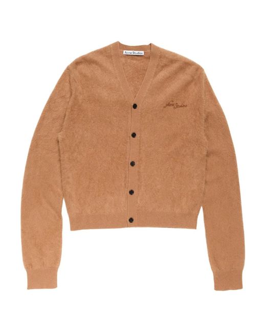 Acne Natural V-Neck Cardigan for men