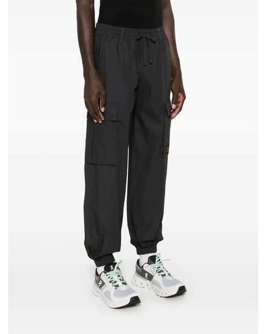 Champion Blue Logo Patch Cargo Drawstring Trousers for men