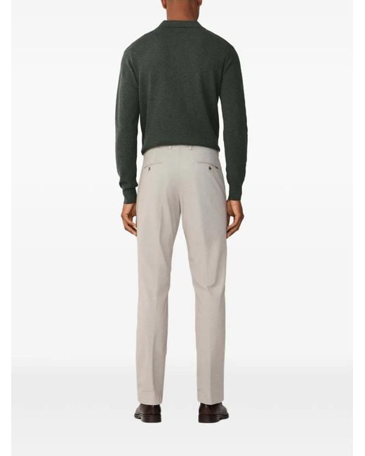 Hackett Natural Kensington Belt-Loop Trousers for men