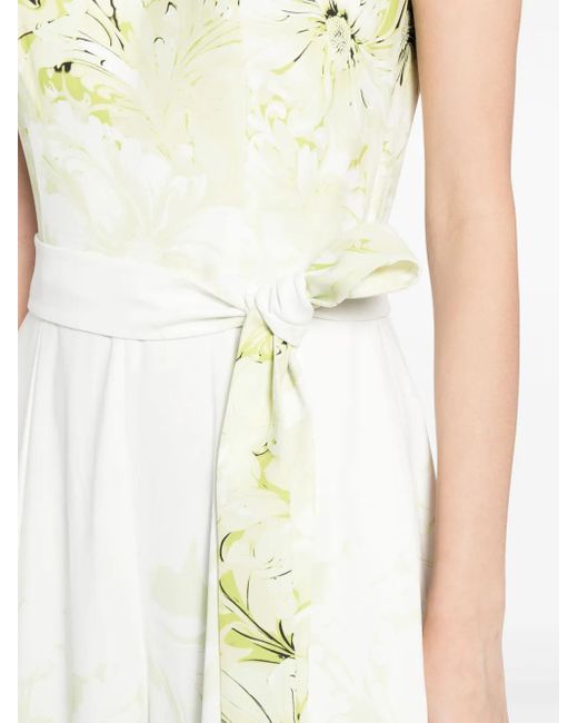 Saiid Kobeisy Metallic Printed Crepe Jumpsuit