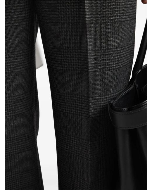 Prada Geruite Broek in het Black voor heren