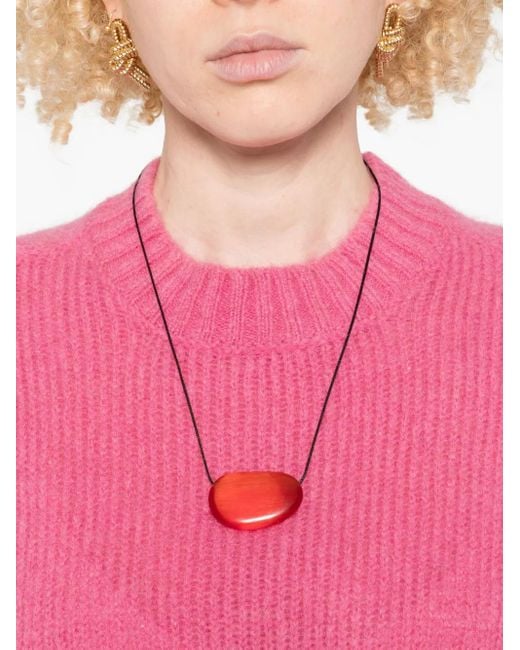 Twinset Pink Crew-Neck Sweater