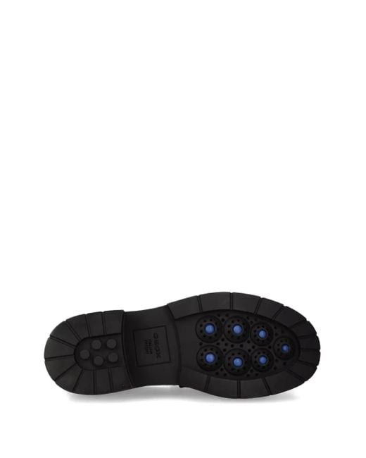 Geox Black Chunky-Sole Loafers
