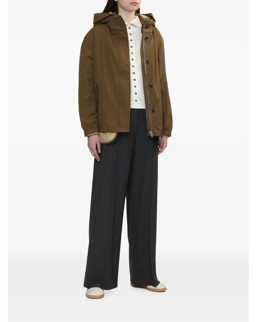 Rag & Bone Natural Hooded Quilted-Trim Jacket