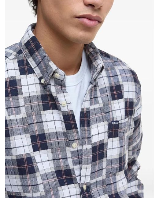 Barbour Blue Sault Checked Shirt for men