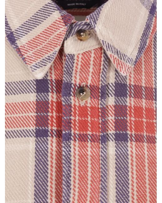 Haikure Red Checked Pocket Shirt