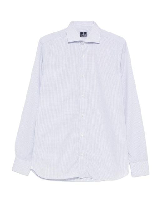 Truzzi White Buttoned Striped Shirt for men