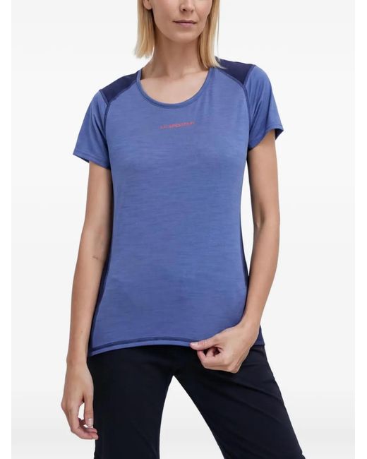 La Sportiva Blue Logo-Detail Short-Sleeve T-Shirt