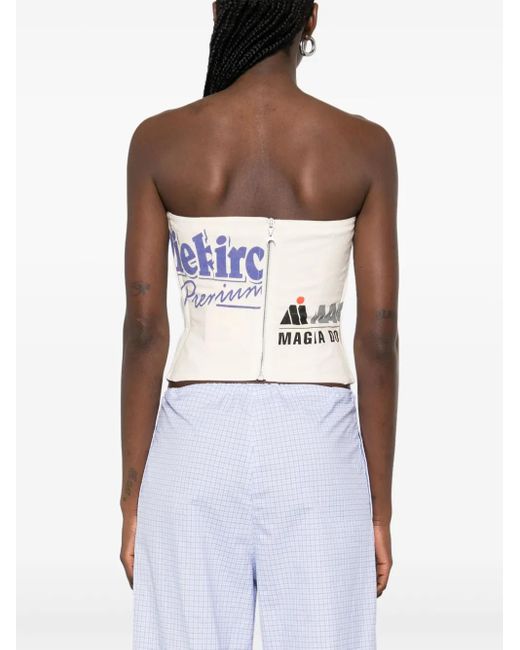 Top Regenerated Tote Bags di MARINE SERRE in Blue