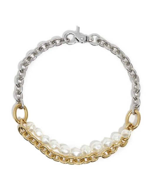Bimba Y Lola Metallic Two-Tone Chain Necklace