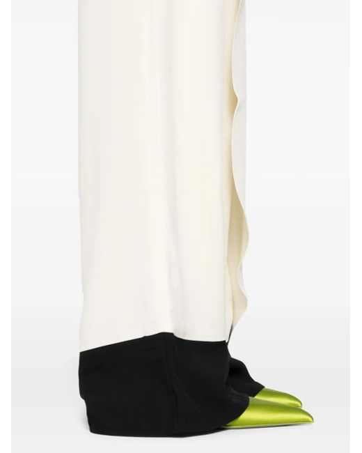 Taller Marmo White Marlene Corniche Palazzo Trousers