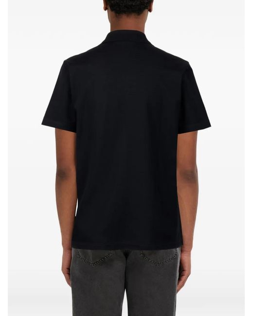 Polo De Algodón Ferragamo de hombre de color Black