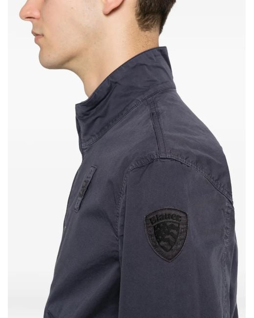 Veste Zippée À Patch Logo Blauer pour homme en coloris Blue