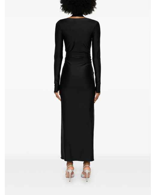 Atu Body Couture Black V-Neck Maxi Dress