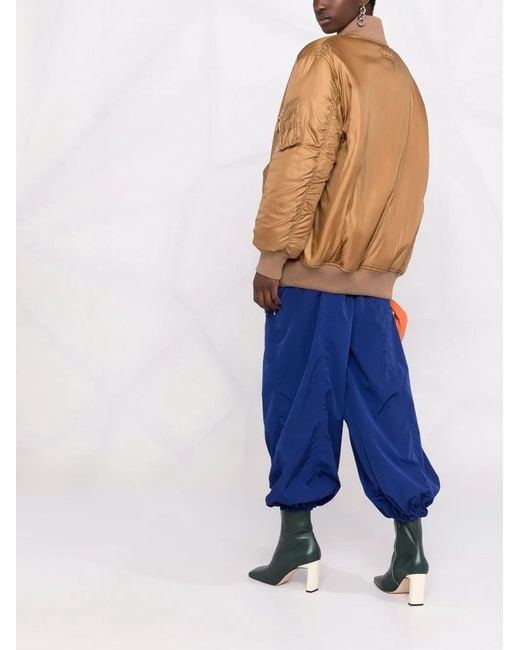 Stella McCartney Blue Padded Bomber Jacket