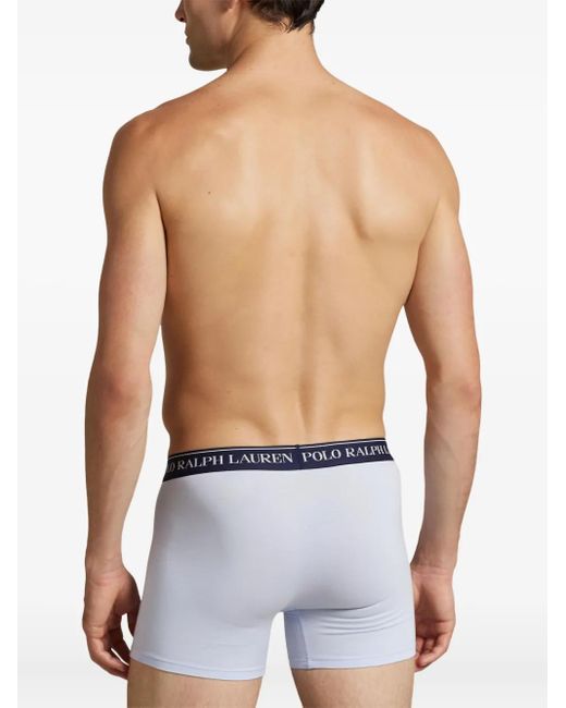Polo Ralph Lauren Drie Boxershorts Met Logoband in het Blue voor heren