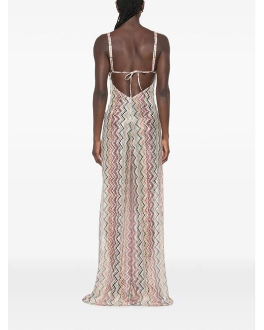 Missoni White Zigzag-Pattern Jumpsuit